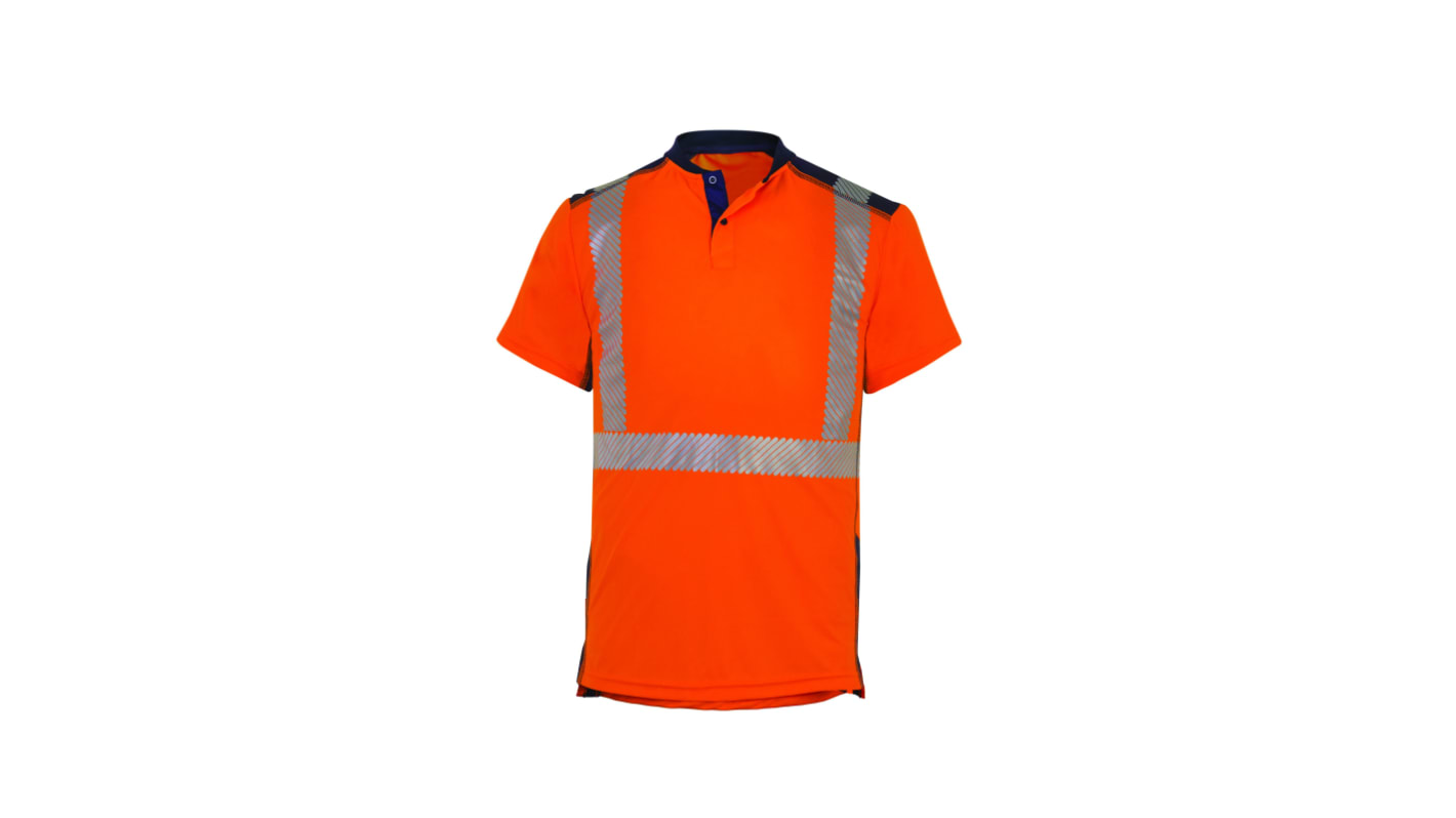 T2S Takamaka Orange Unisex Hi Vis Polo Shirt, S