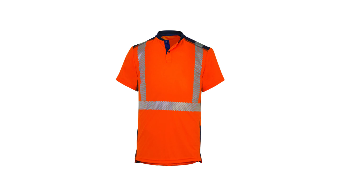 T2S Kurz Orange XL Takamaka Warnschutz Polohemd