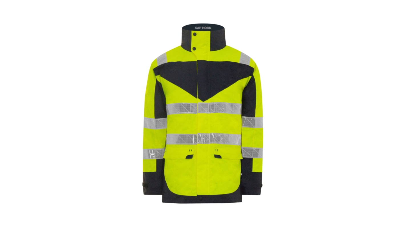 T2S Cap Horn Yellow Unisex Hi Vis Jacket, M