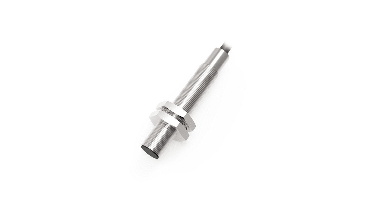 RS PRO Inductive Barrel-Style Proximity Sensor, M5 x 0.5, 0.8 mm Detection, PNP Output, 10 → 30 V dc, IP67