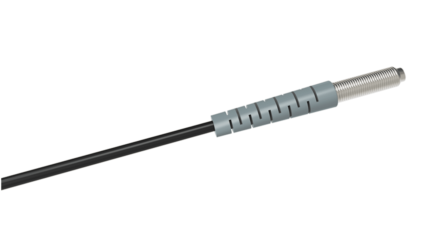 RS PRO Plastic Fibre Optic Sensor 200 mm, 400 mm, 700 mm, NPN /PNP (Fiber amplifier FD3 series) Output, 0.8 →