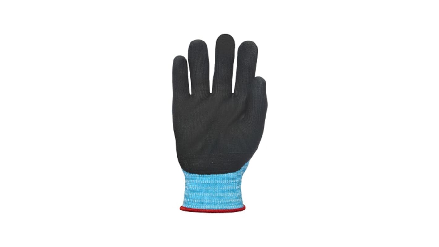 Guantes reutilizables de Nylon Azul Polyco Healthline, talla 10, con recubrimiento de Espuma de nitrilo, Trabajo de