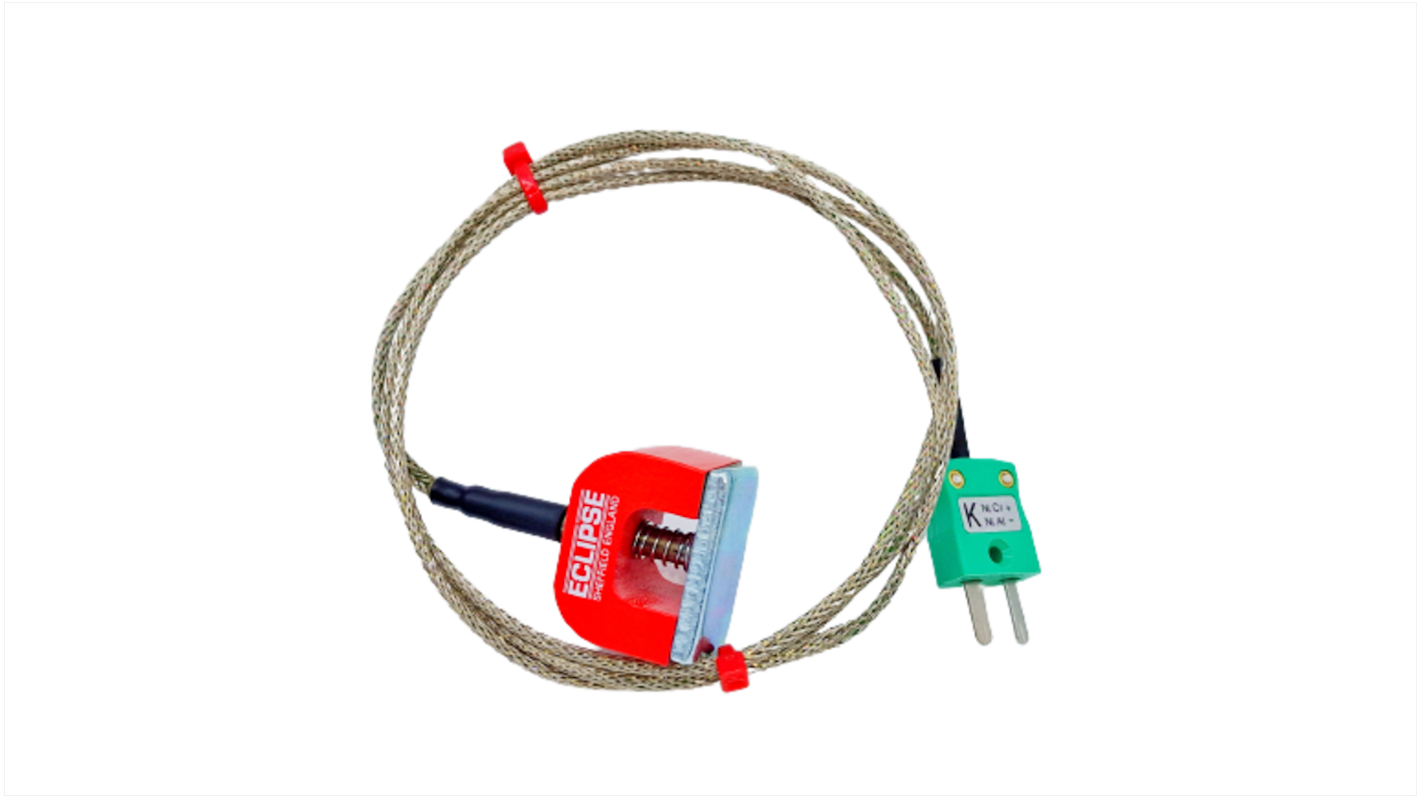 Termocoppia con magnete a ferro di cavallo tipo K, lungh. sonda 1m, +250°C