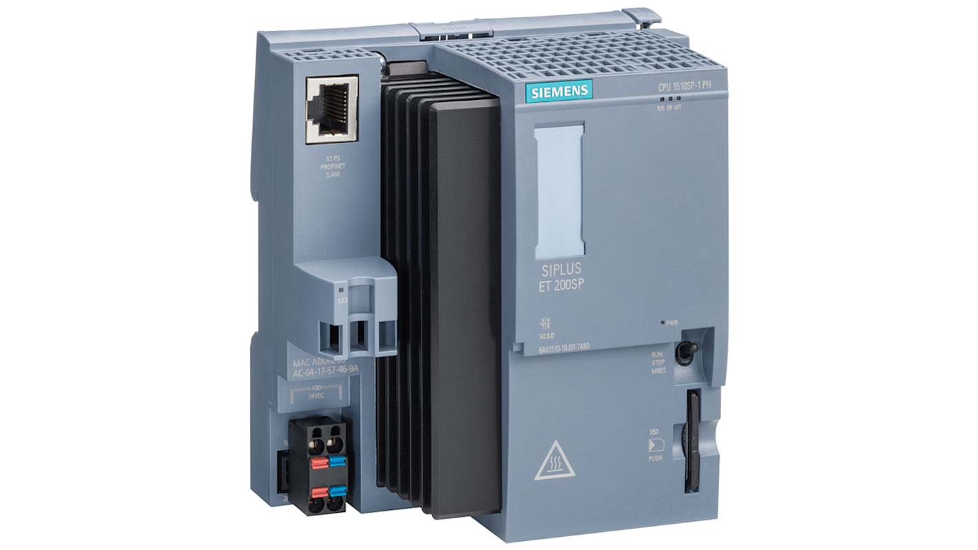 CPU PLC Siemens SIPLUS ET 200SP, ingressi: 20, uscite: 20, 24 V CC