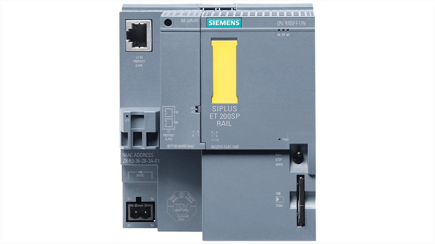 Siemens SIPLUS ET 200SP Series PLC CPU for Use with ET 200SP, 20-Input