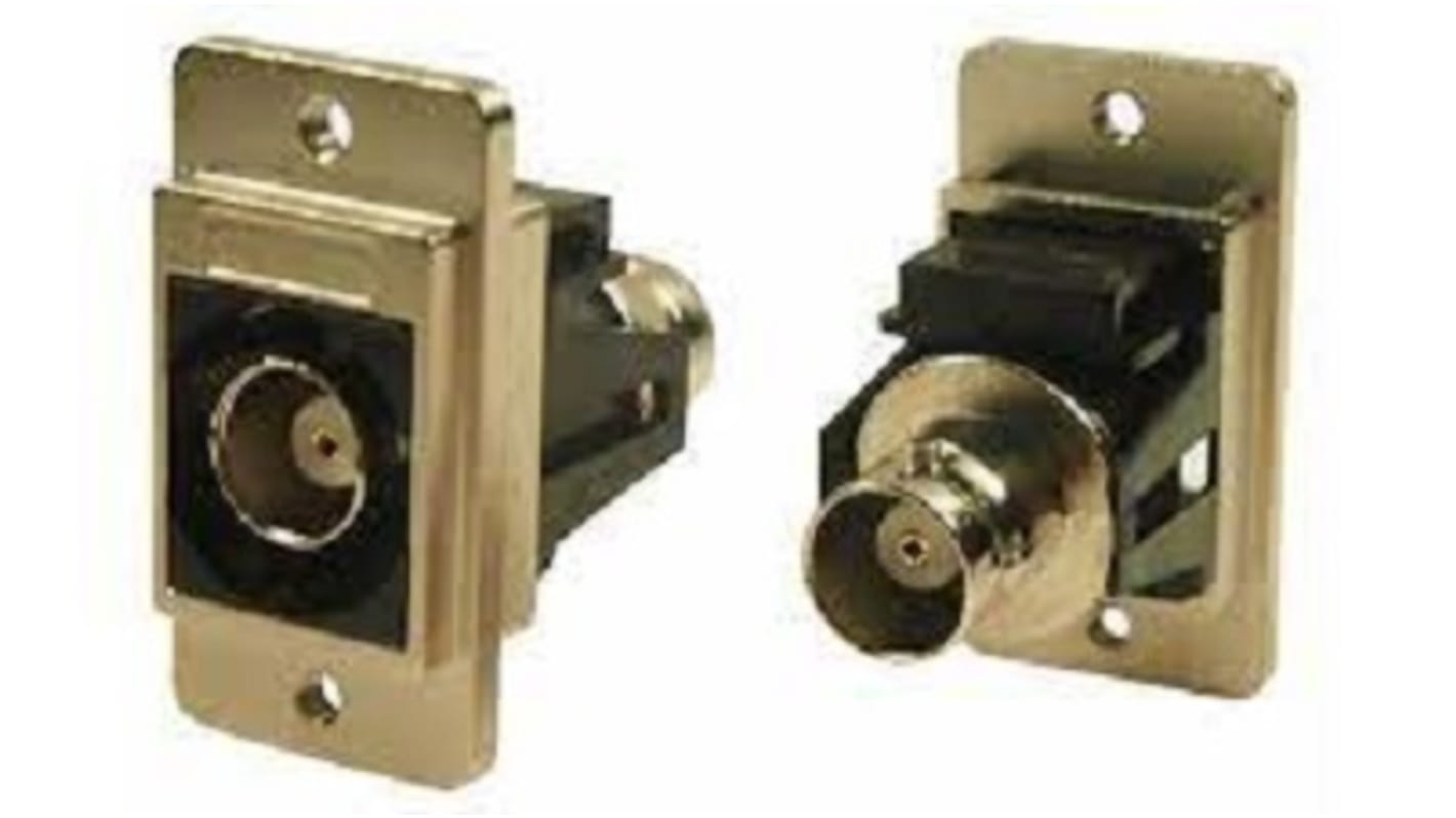 Conector coaxial RS PRO, Hembra, Recta, Impedancia 50Ω, Montaje en Panel, Terminación de Cable