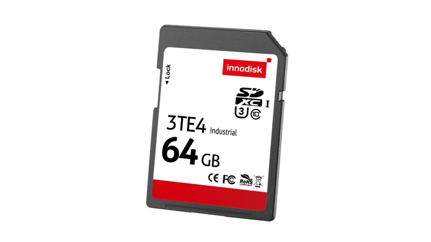 DESDC64GS06GE1SL InnoDisk 64 GB Industrial SD SD Card, Class10, UHS