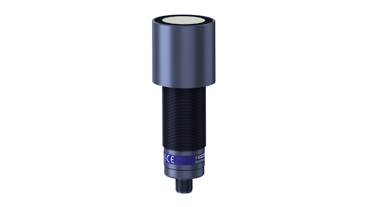 Telemecanique Sensors Ultrasonic Barrel-Style Ultrasonic Sensor, M30 x 1.5, 8000 mm Detection, PNP Output