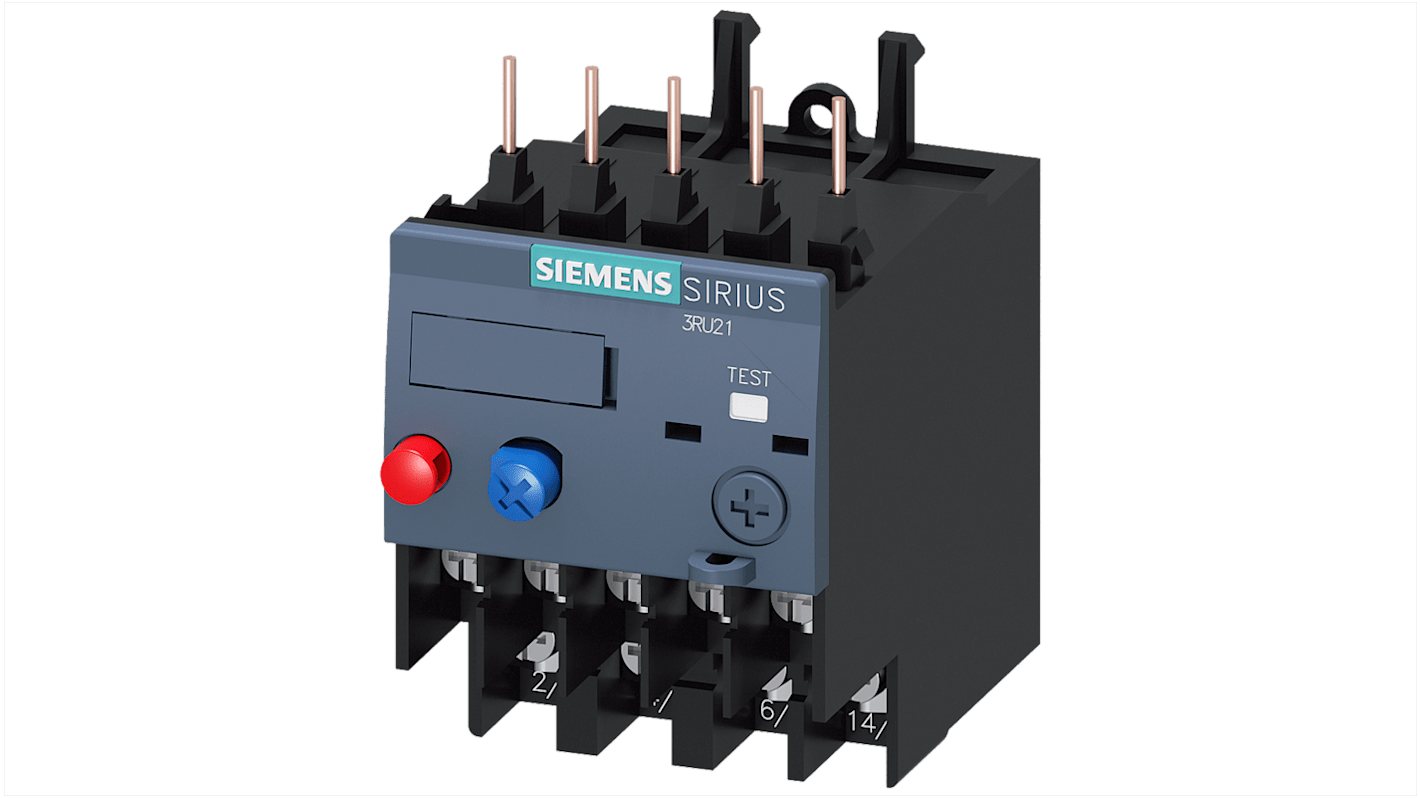 Siemens SIRIUS 3RB Überlastrelais 160 kW, 3P 1 NC (Öffner)/1 NO (Schließer) / 4 A