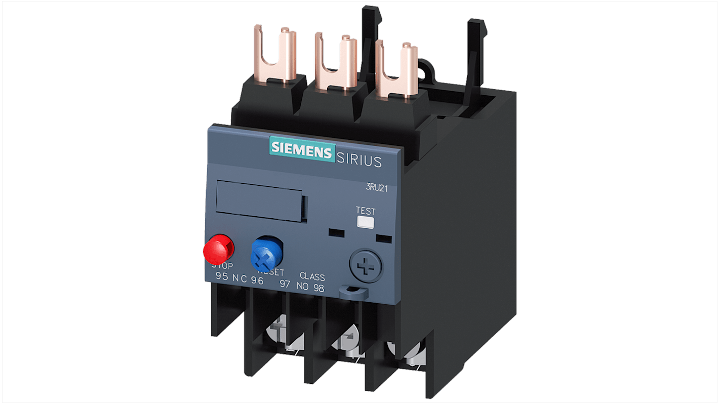 Siemens SIRIUS 3RB Überlastrelais 45 kW, 3P 1 NC (Öffner)/1 NO (Schließer) / 4 A