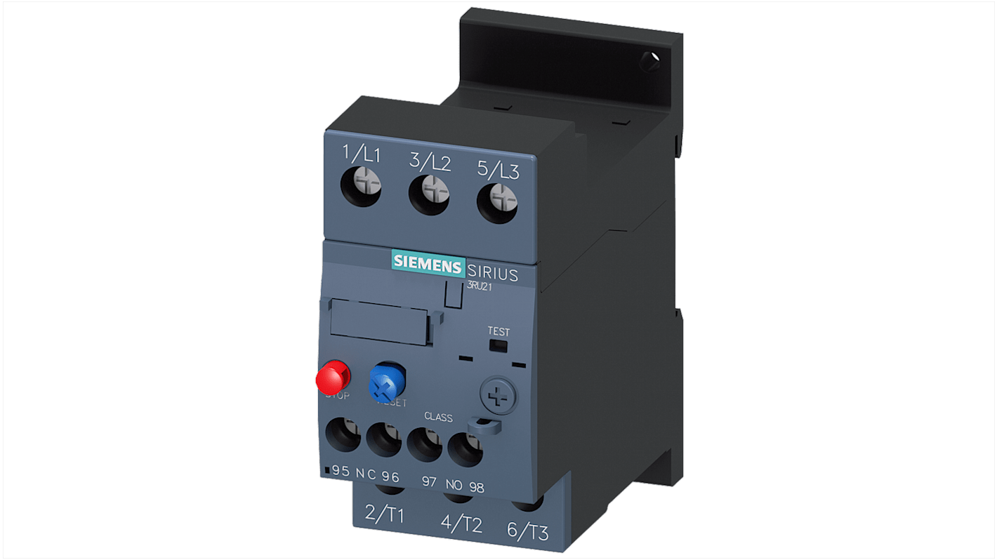 Siemens Overload Relay 1NC/1NO, 50 A F.L.C, 4 A Contact Rating, 45 kW, 3P, SIRIUS 3RB