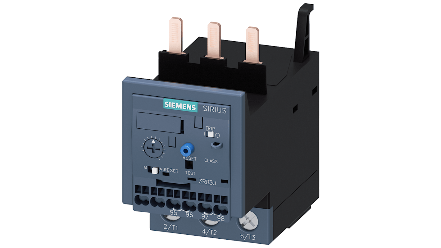 Siemens Contactor Relay 1NC/1NO, 32 A F.L.C, 3 A Contact Rating, 30 kW, 3P, SIRIUS 3RU