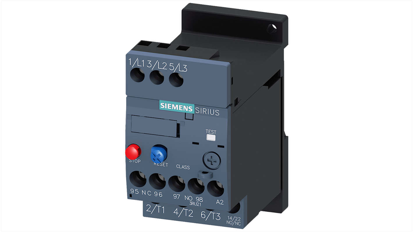 Siemens Contactor Relay 1NC/1NO, 75 A F.L.C, 3 A Contact Rating, 55 kW, 3P, SIRIUS 3RU