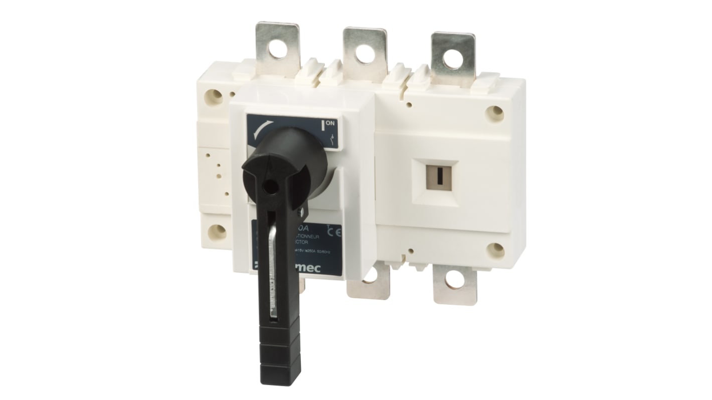 Socomec 3P Pole DIN Rail Switch Disconnector - 400A Maximum Current, 220kW Power Rating