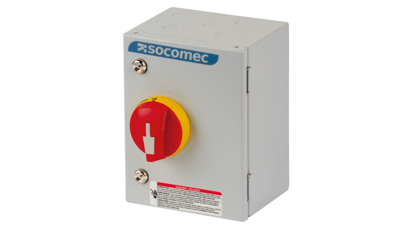 Interruptor seccionador, 3P, Corriente 63A, Potencia 30kW, IP65