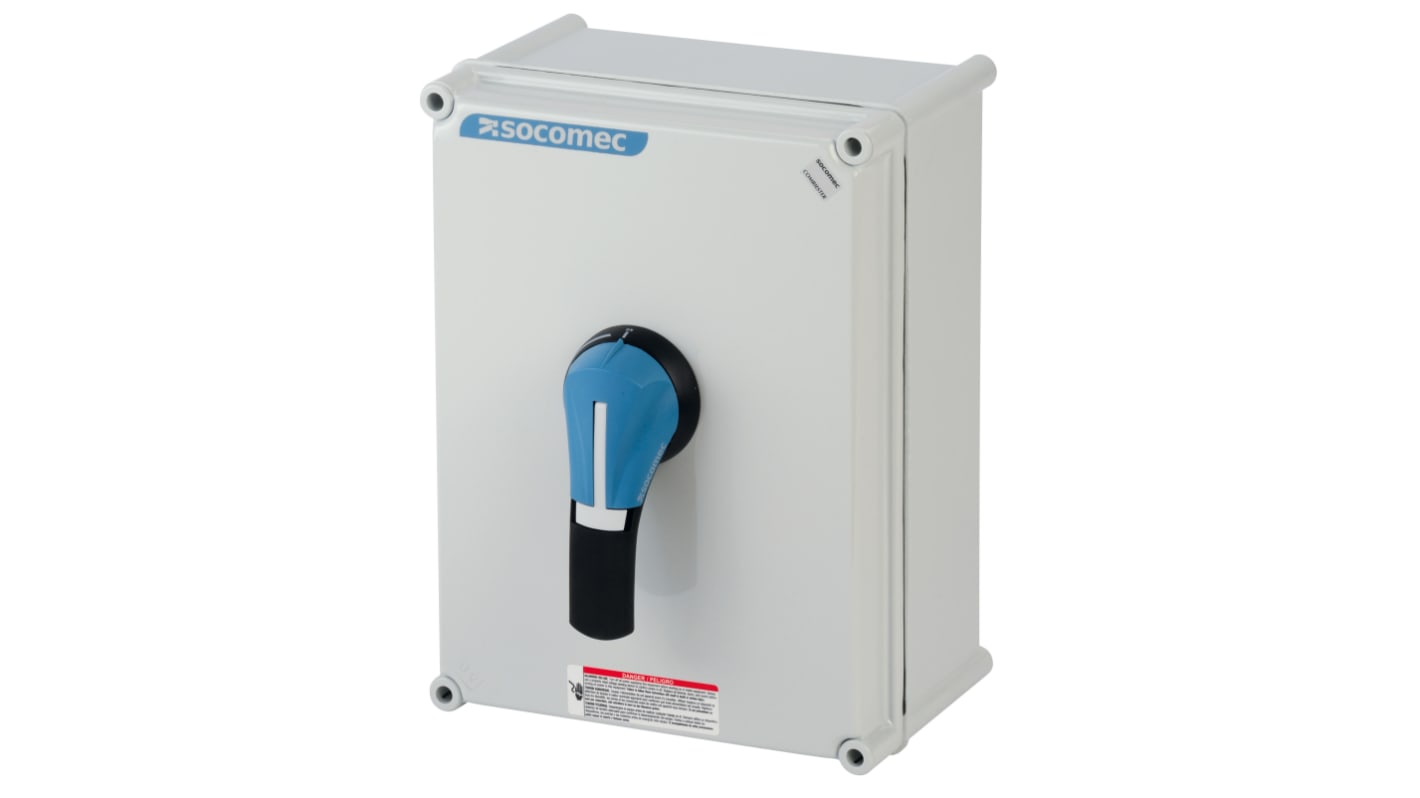 Interruptor seccionador, 4P, Corriente 160A, Potencia 80kW, IP65