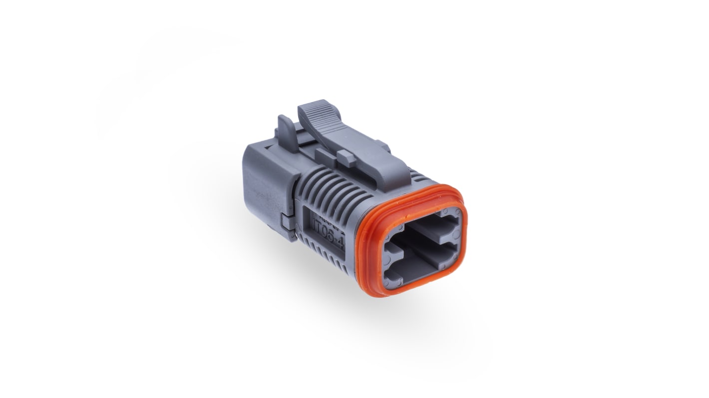 Conector de automoción ITT Cannon Macho de 4 vías en 2 filas, 13A