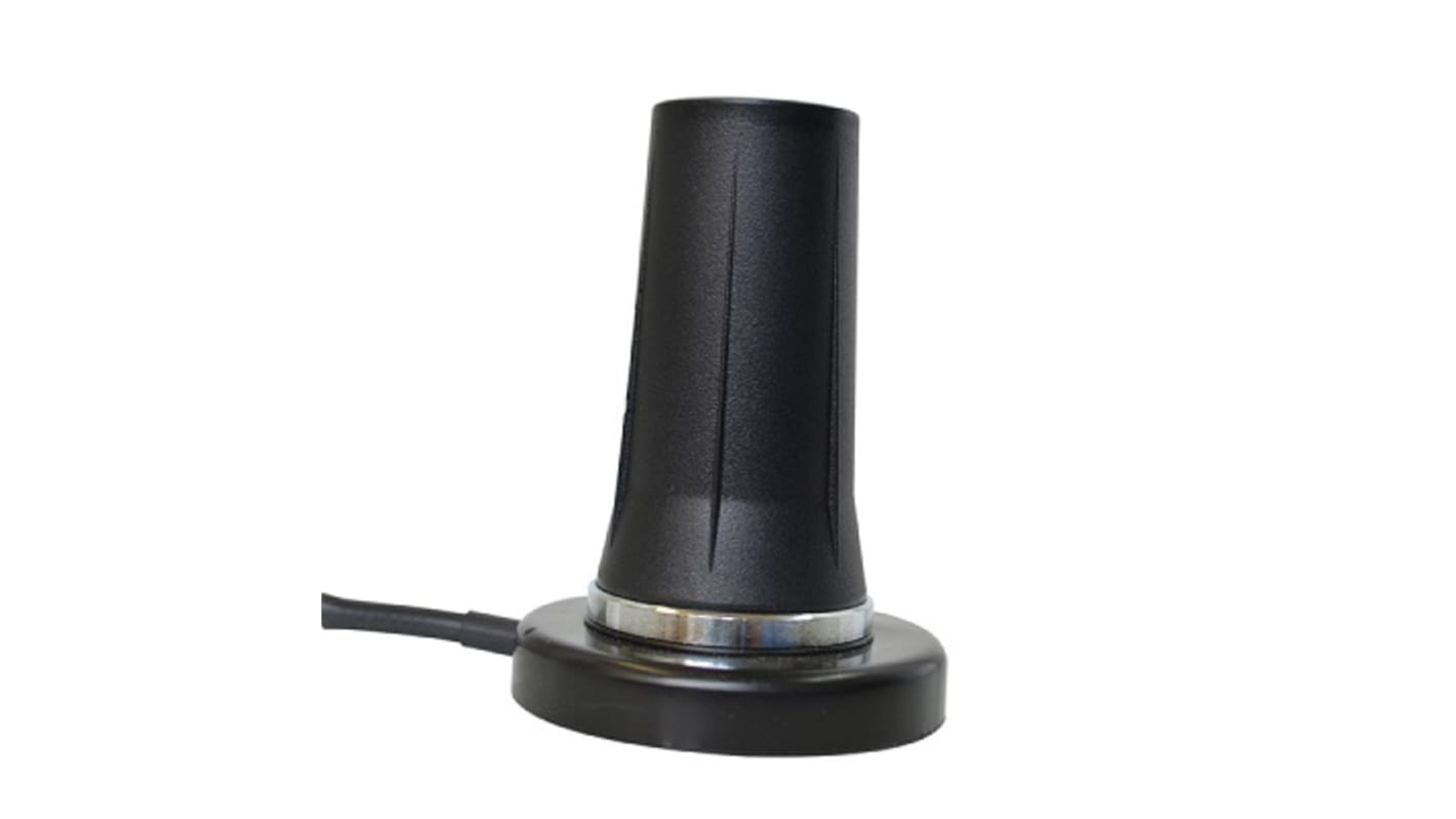 Mobilemark MGRM-UMB-3C-BLK-120 Stubby Multi-Band Antenna with SMA Connector, 2G (GSM/GPRS), 3G (UTMS), 4G (LTE), GPS