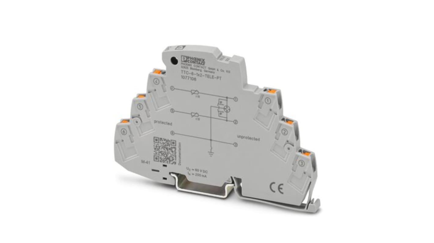 Parafoudre Phoenix Contact, 10kA 1 phase électrique, montage Rail DIN TTC TERMITRAB