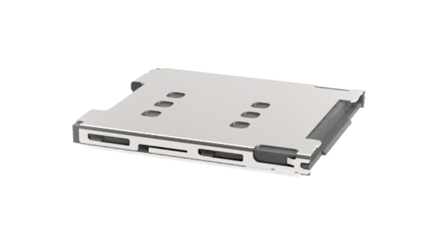 SIM connector with removable tray