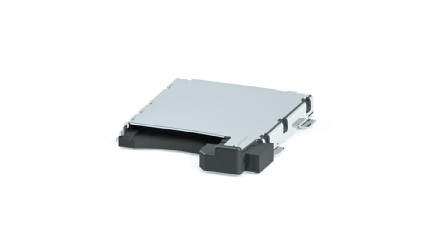 Conector para tarjeta Micro SD MicroSD Yamaichi de 8 contactos, paso 1.27mm, 1 fila, Inserción/Extracción