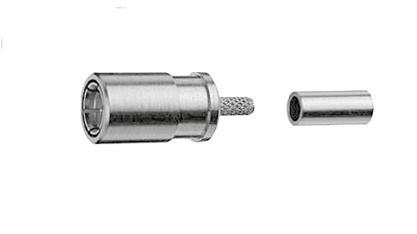 Telegärtner Koaxialsteckverbinder SMB-Steckverbinder, Kabelmontage, Crimp-Anschluss, Gerade