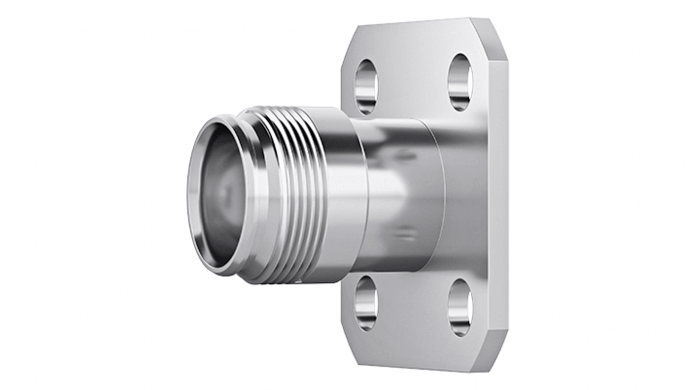 Telegartner Nex10 Series Panel Mount Circular Coaxial Connector, Solder Termination, Straight Body