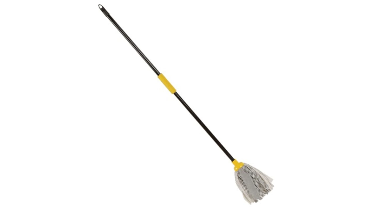 Bulldozer 146cm Black, Yellow Neoprene Mop and Handle