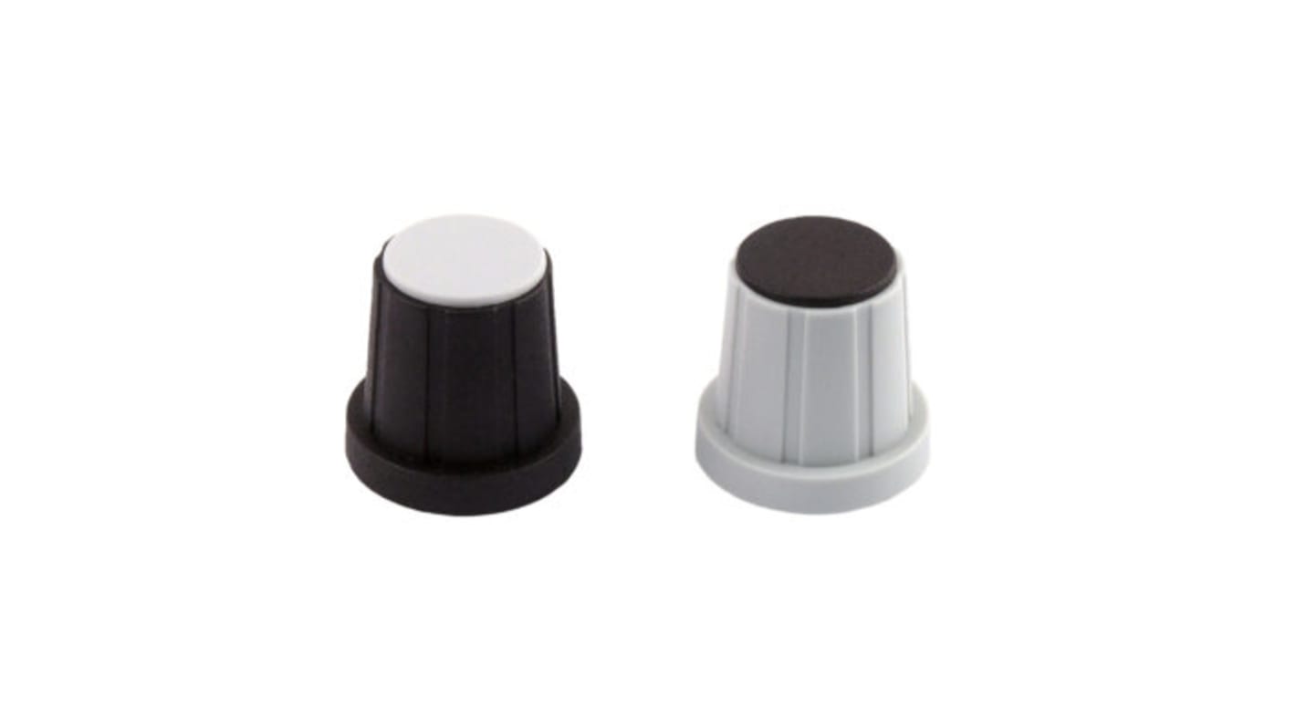 Sifam 18.5mm Black Potentiometer Knob for 14mm Shaft D Shaped, DCN150 006 BLACK/005