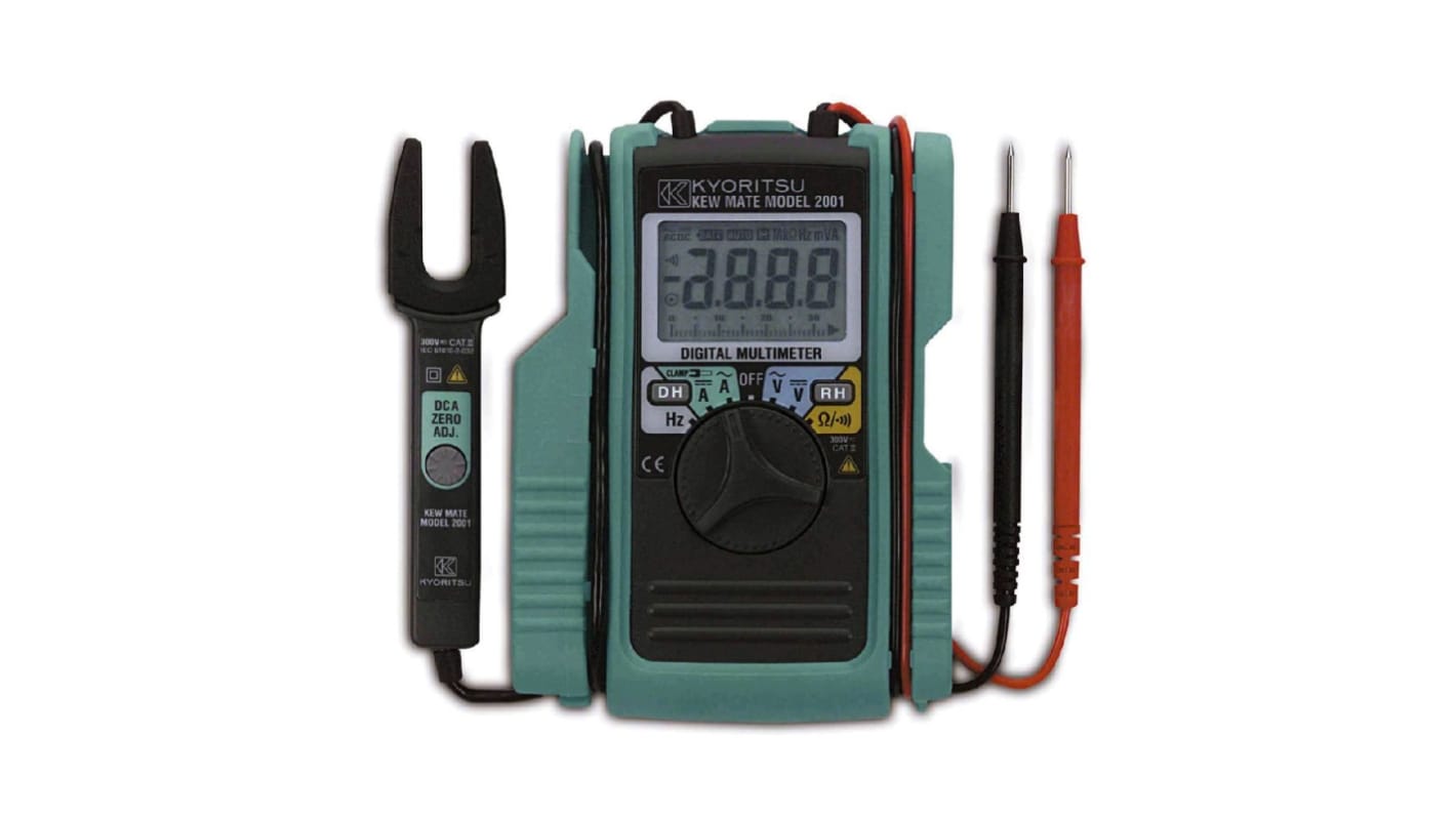 Kyoritsu Handheld Multimeter, True RMS, 100A ac Max, 100A dc Max, 600V ac Max