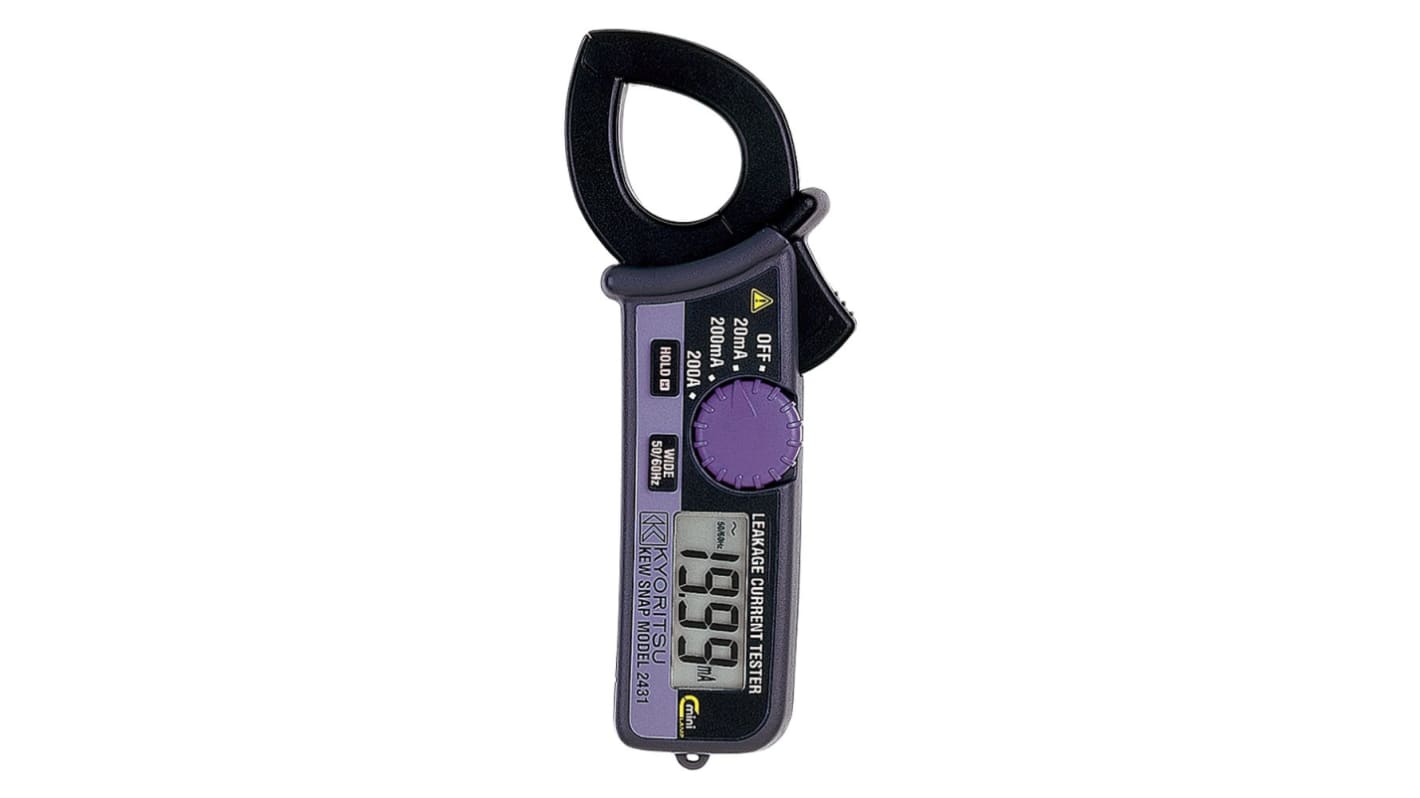 Kyoritsu K2431 Clamp Meter, Max Current 200A ac