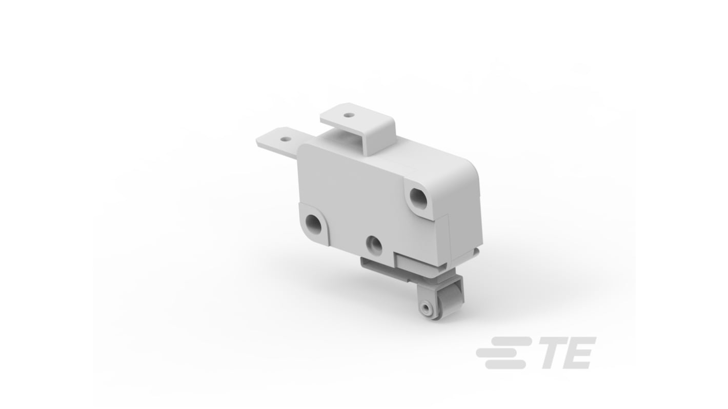 TE Connectivity Lever Snap Action Micro Switch, Quick Connect Terminal, 10.1 A, SPST, IP67