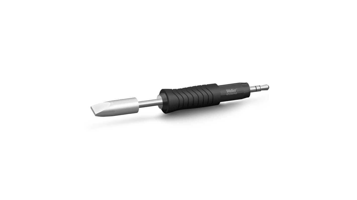 Punta de soldadura tipo Cincel Weller, serie RTUS mod. RTUS 076 S MS, punta de 7,6 mm, para usar con Soldador