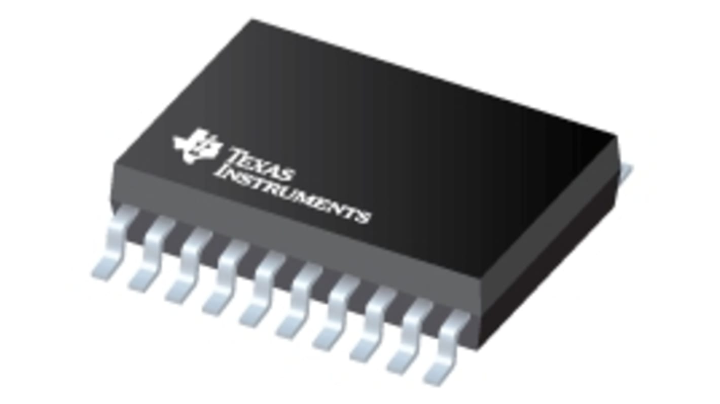 Texas Instruments, DAC Octal 8 bit-, 55.55ksps, ±0.2%FSR Serial-I2C (2 Wire), 16-Pin TSSOP