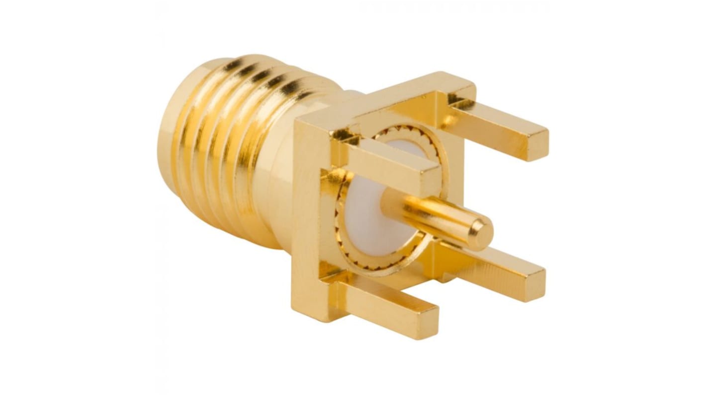 Amphenol RF, jack Through Hole RP-SMA, PCB Termination, Straight Body