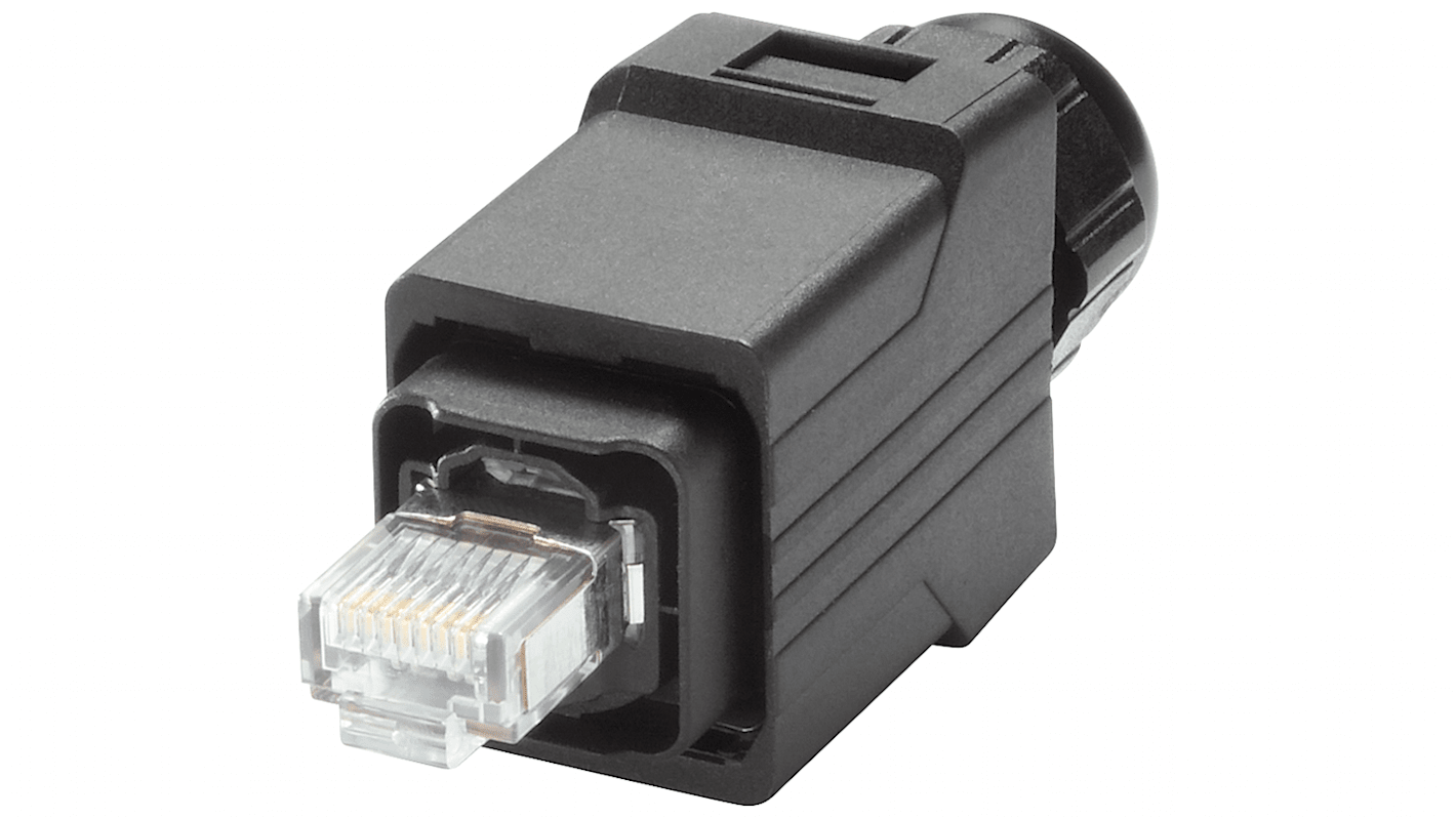 Siemens イーサネットコネクタ, プラグ, RJ45コネクタ, ケーブルマウント, Cat5, 6GK19011BB106AA0 RS