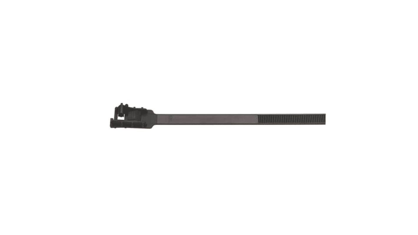 ABB Cable Ties, Cable Tray, 483mm x 12.5 mm, Black Nylon