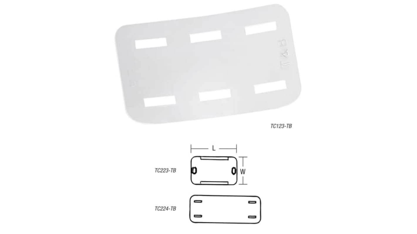 Kit de collier de serrage ABB 32.5mm x 19,6 mm Naturel en Nylon 66