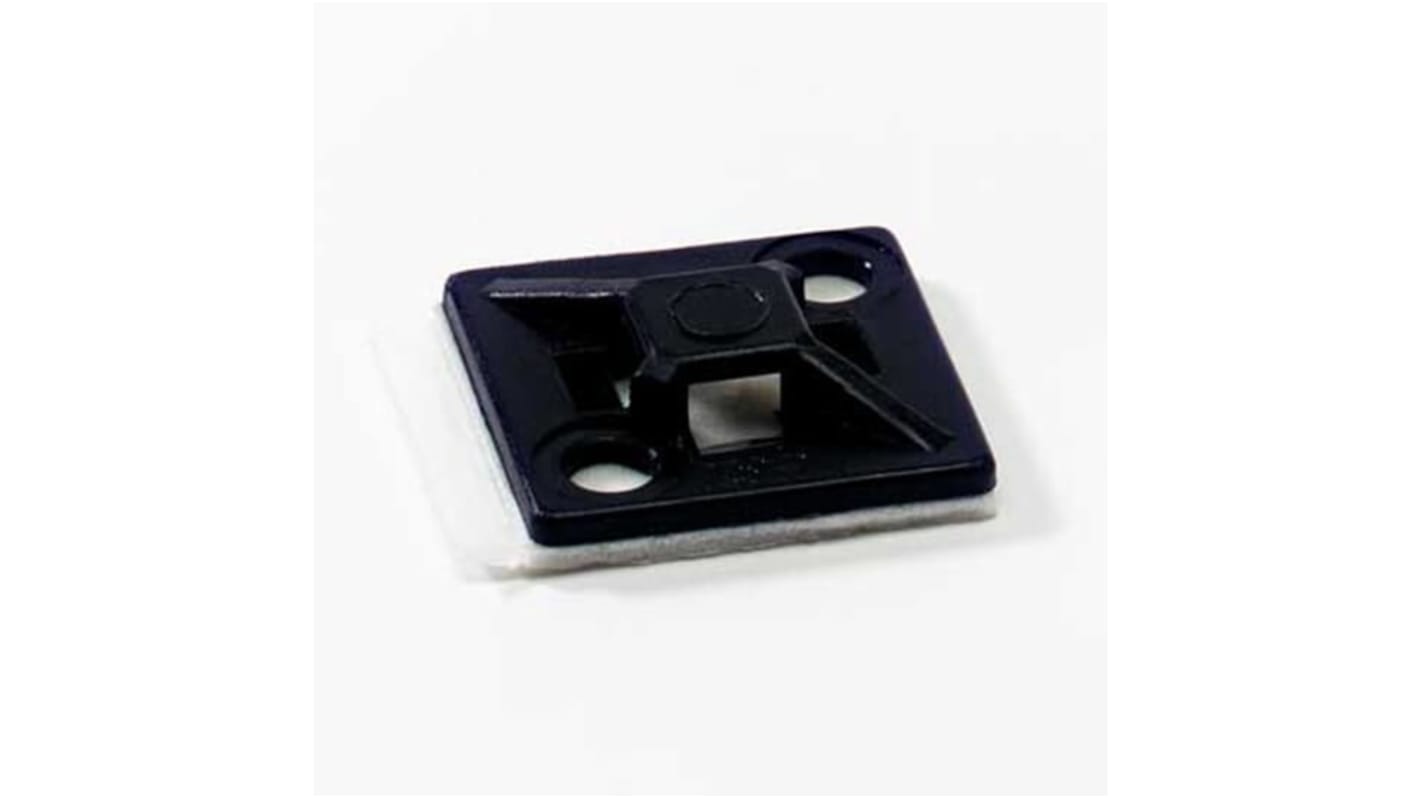 ABB Self Adhesive Black Cable Tie Mount 28.6 mm x 28.6mm