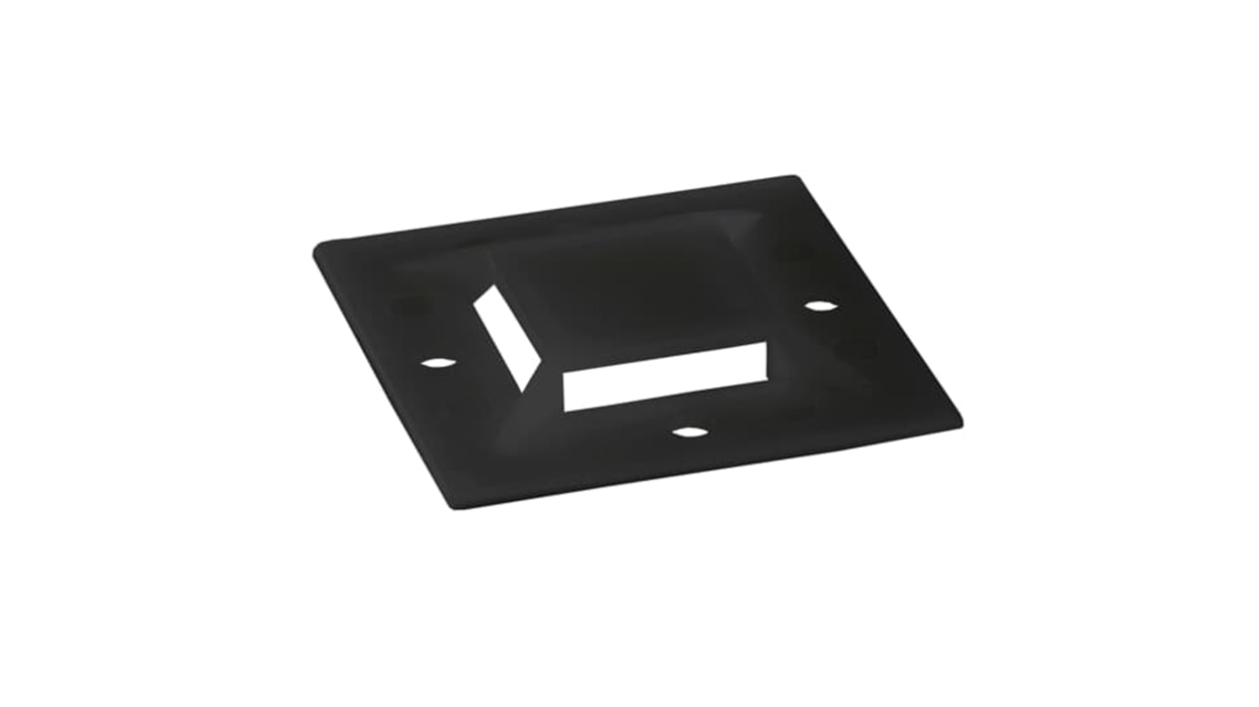 ABB Befestigungssockel selbstklebend Schwarz 38.1mm x 38,1 mm, für 4.3mm