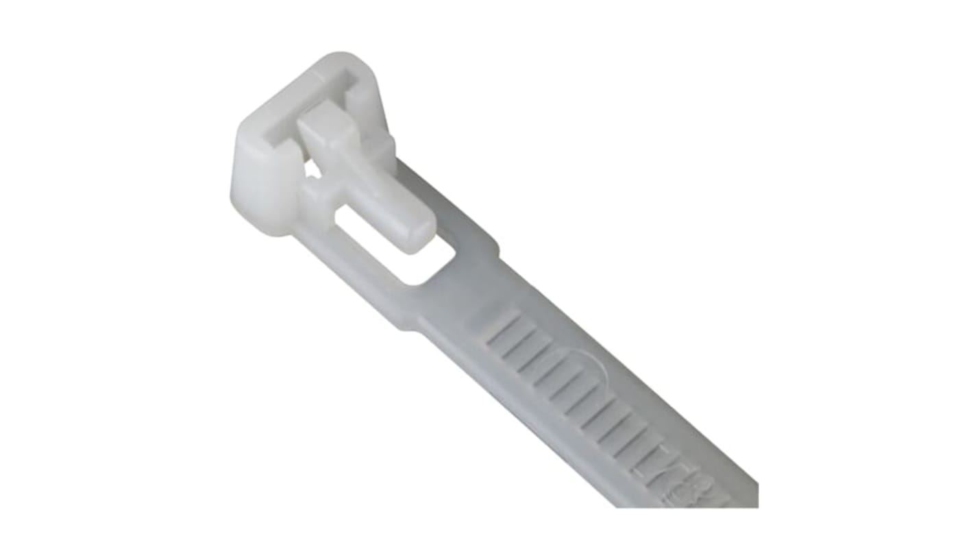 ABB Cable Ties, Cable Tray, 302mm x 7.6 mm, Natural Nylon