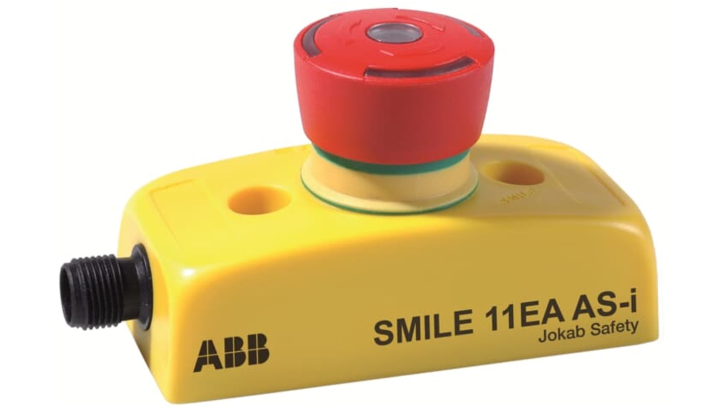 ABB Smile 11 EA AS-i Not-Aus-Schalter, Rechteckig, Gelb