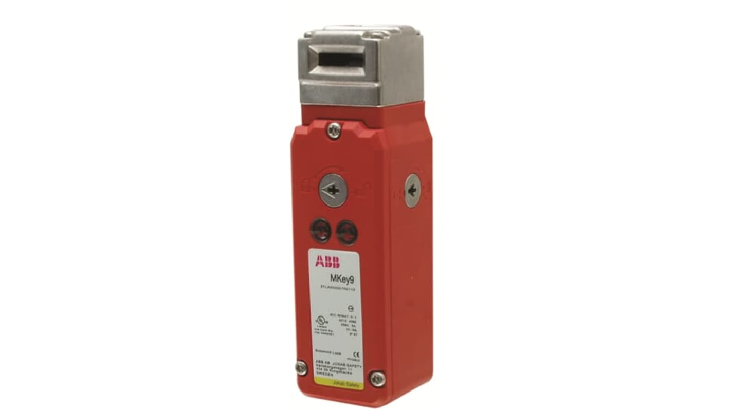 ABB MKey9 24VDC Switch Safety Interlock Switch, Key Actuator Included, Stainless Steel