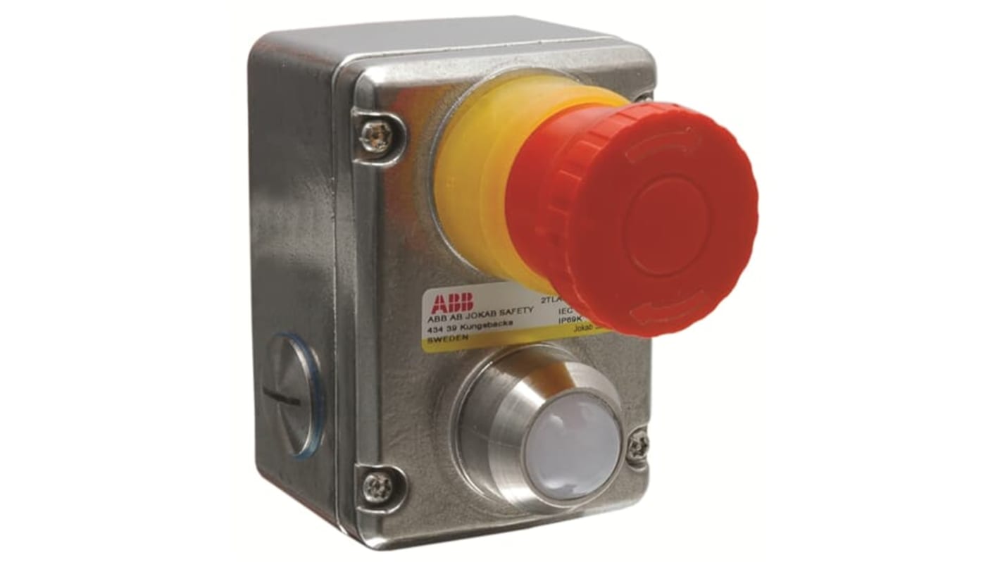 Bouton d'arrêt d'urgence ABB EstrongZ LED