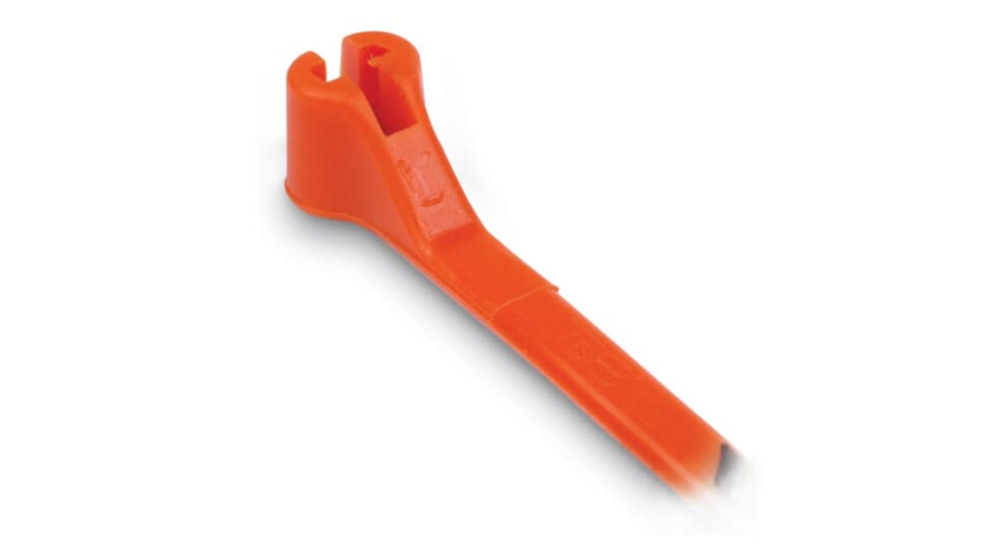 ABB Cable Ties, Cable Tray, 202mm x 2.3 mm, Orange Nylon