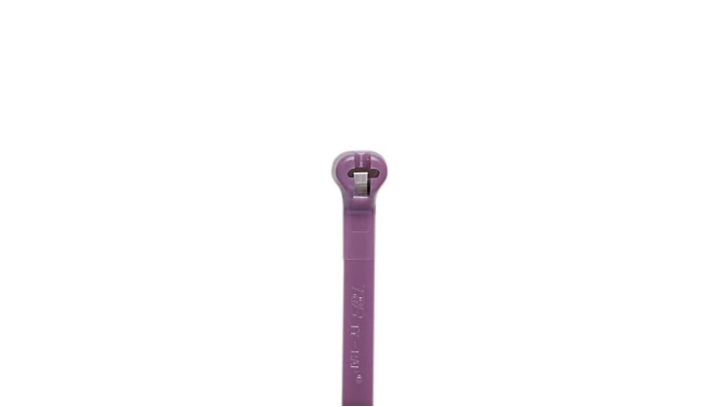Bridas ABB de Nylon 66 Púrpura, 186mm x 4,9 mm, Brida