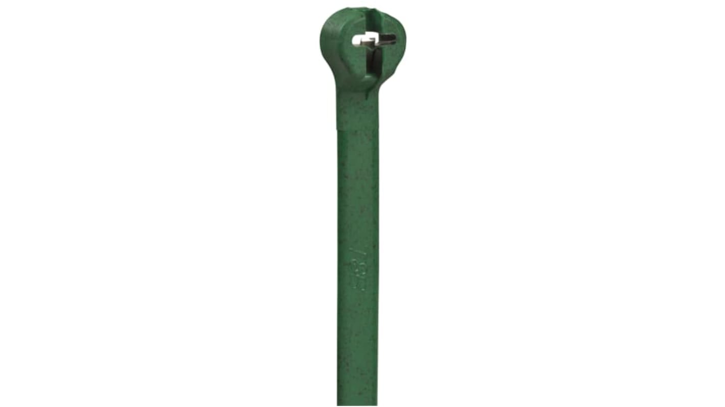 ABB Cable Ties, Cable Tray, 360mm x 4.9 mm, Green Nylon
