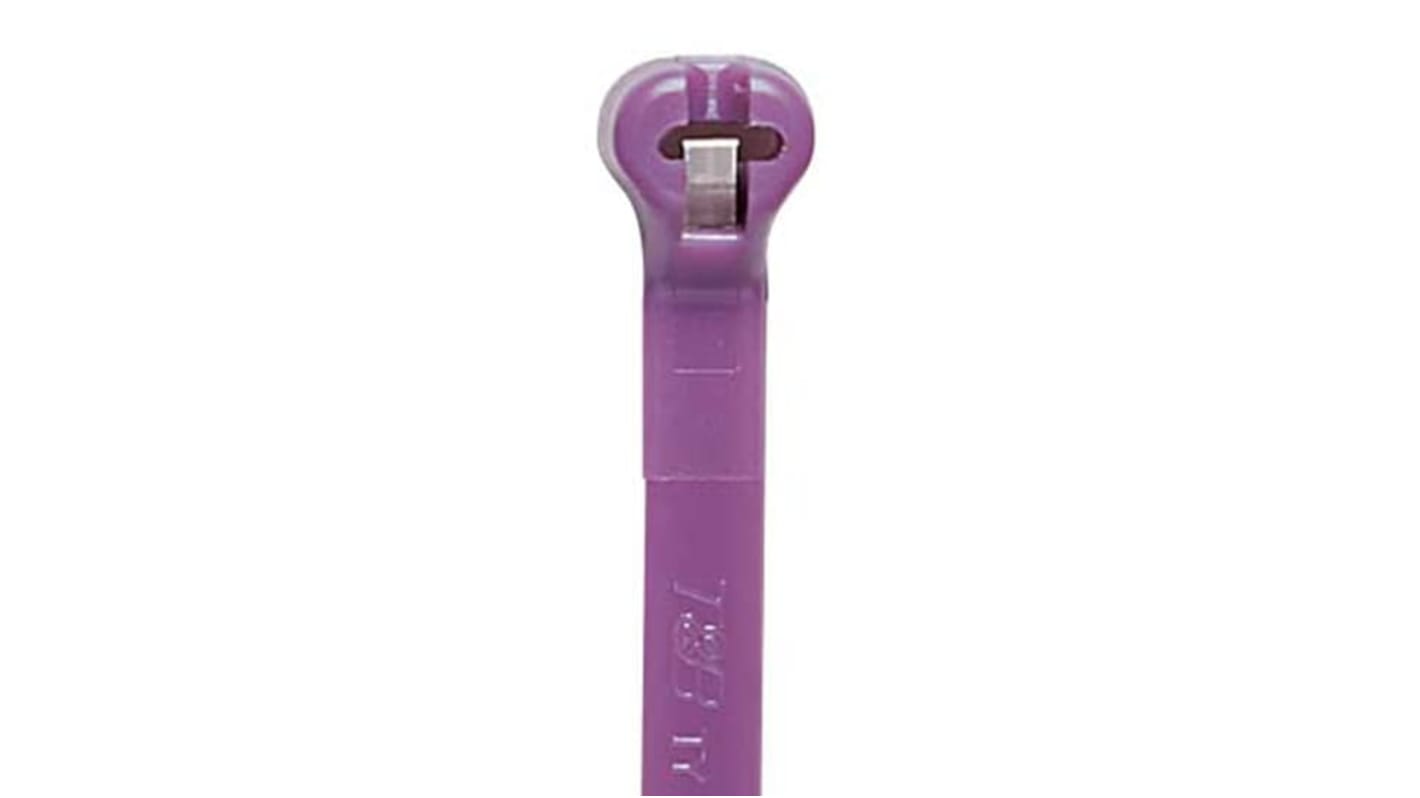 ABB Cable Ties, Cable Tray, 343mm x 6.9 mm, Purple Nylon