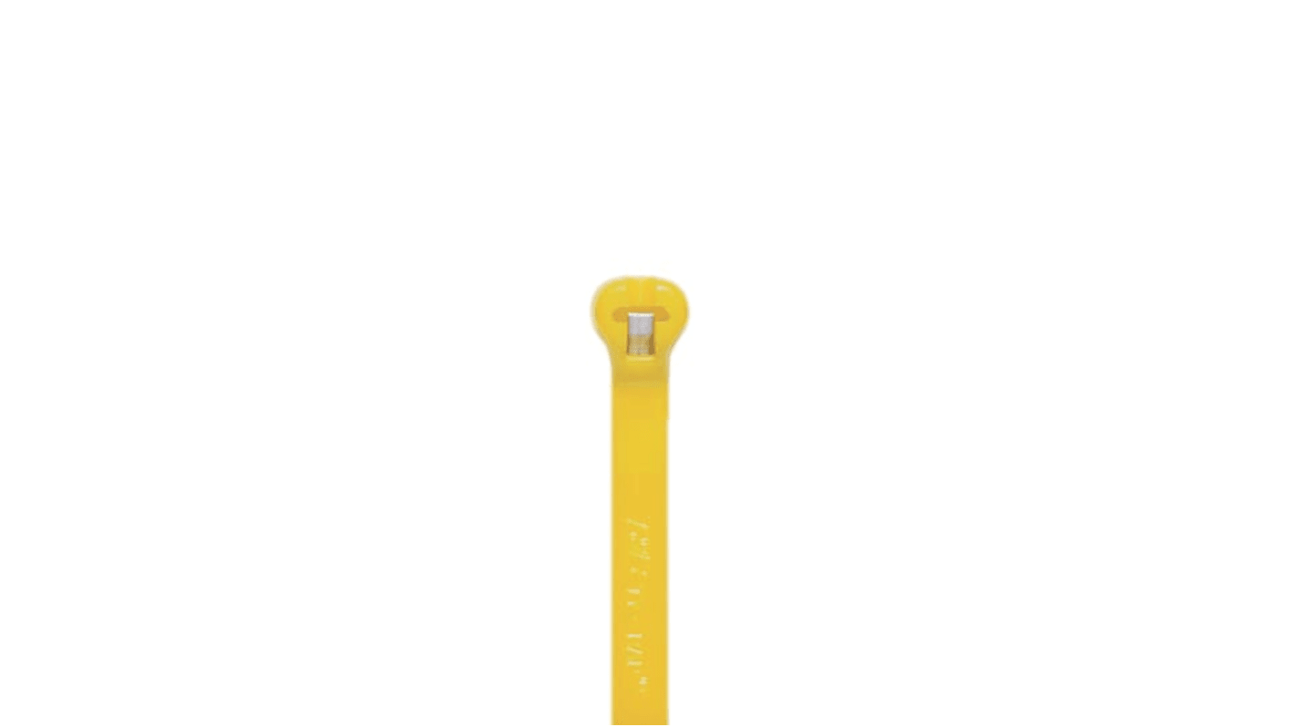 ABB Cable Ties, Cable Tray, 184.1mm x 4.8 mm, Yellow Nylon