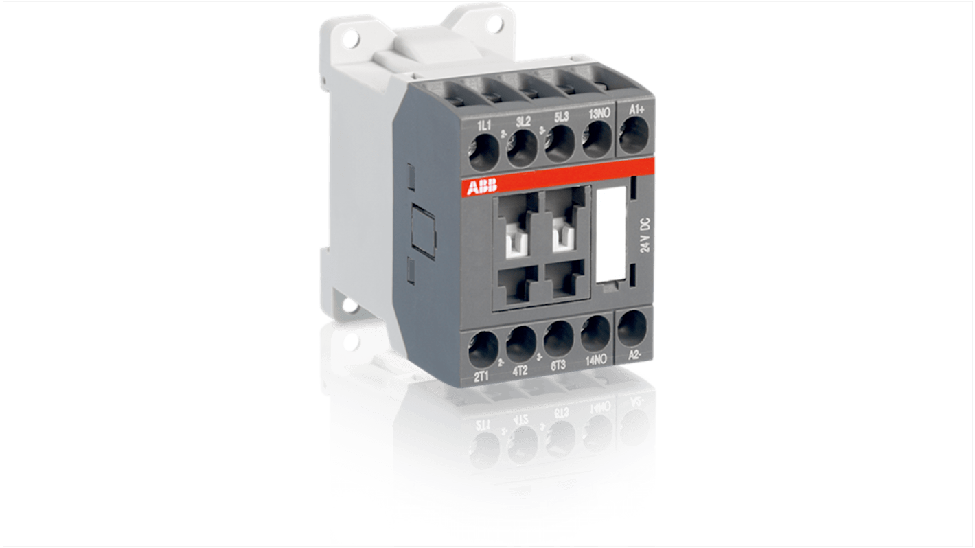 ABB 1SBL12 Leistungsschütz / 24 V DC Spule, 3 -polig 4NO / 16 A, Steuereinheit